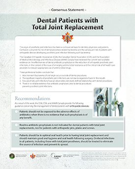 Dental Patients with Total Joint Replacement