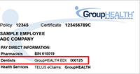 insurance card