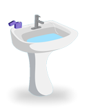 sink with floss