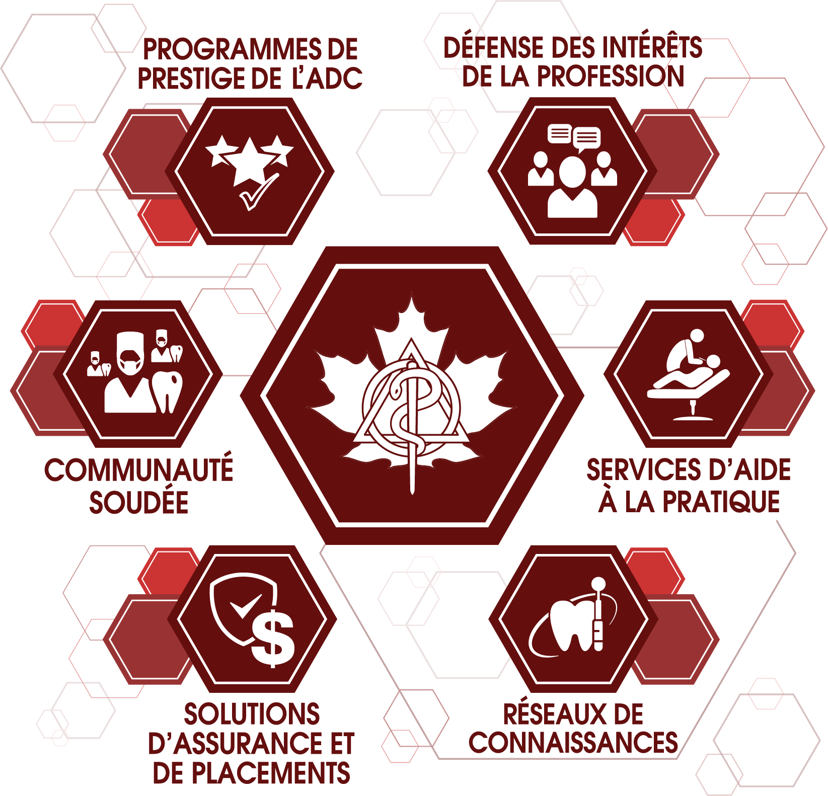 Membership benefits logo wheel